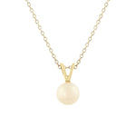 Load image into Gallery viewer, 14k Solid Gold Tiny Akoya Pearl
