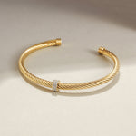 Load image into Gallery viewer, Cable Cuff Bracelet