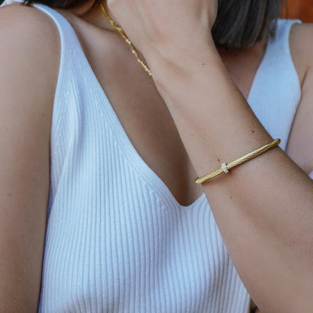 Cable Cuff Bracelet