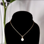 Load image into Gallery viewer, 14k Solid Gold Tiny Akoya Pearl