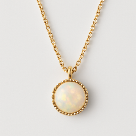 Dainty Opal Necklace