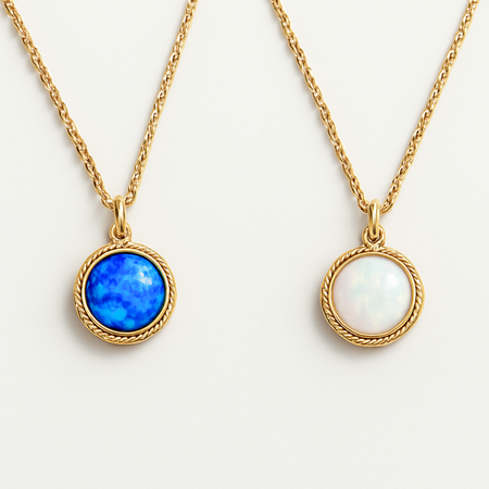 Dainty Opal Necklace