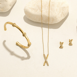 Load image into Gallery viewer, X Pavé Bangle Bracelet