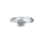 Load image into Gallery viewer, 1ct. Moissanite Heart Prong Solitaire Engagement Ring