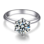 Load image into Gallery viewer, Bella 2ct. Round Moissanite Solitaire Weeding Ring