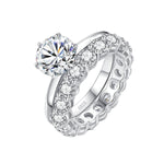 Load image into Gallery viewer, Bella 2ct. Round Moissanite Solitaire Weeding Ring