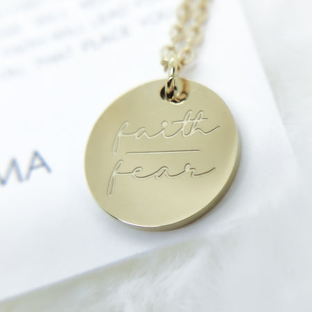 Faith Over Fear Necklace