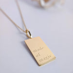 Load image into Gallery viewer, CLEARANCE "Made of Magic" Engraved 18K Gold Filled Necklace