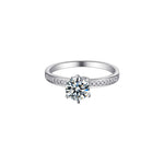 Load image into Gallery viewer, 1ct. Round Moissanite 6 Prong Engagement Ring