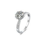 Load image into Gallery viewer, 1ct. Round Moissanite Crown Style Engagement Ring