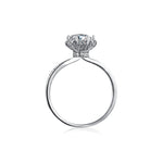 Load image into Gallery viewer, 1ct. Round Moissanite Crown Style Engagement Ring