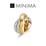 Load image into Gallery viewer, Eternity 2-Tone Statement Ring