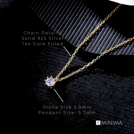 Minimalist Brilliant Pendant Necklace