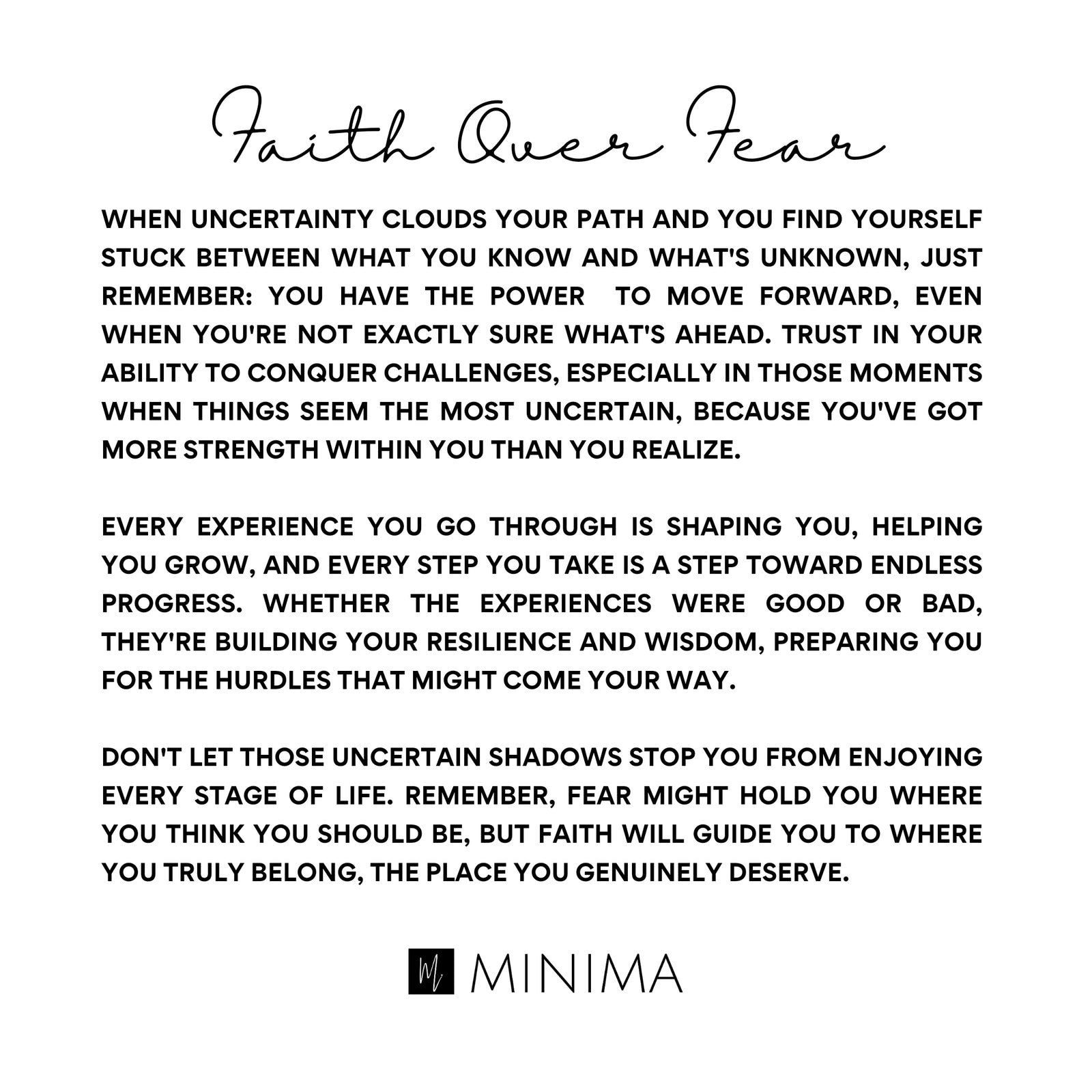 Faith Over Fear Necklace