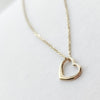 Love Token 14k Solid Gold  Necklace