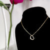 Love Token 14k Solid Gold  Necklace