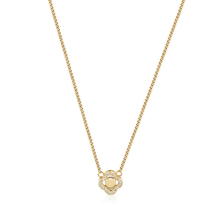 Jackie Flower Box Chain Necklace