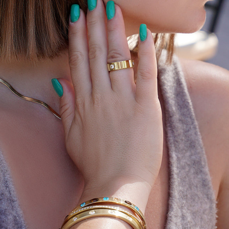 Love Classic Simulated Diamonds Ring