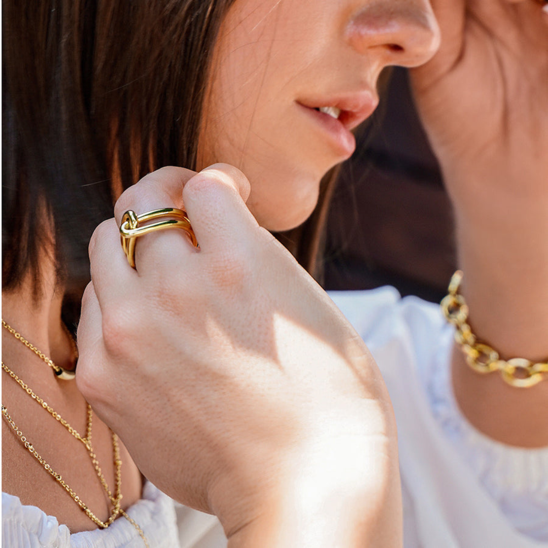 Paperclip Luxury Ring