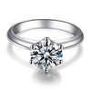 Bella 2ct. Round Moissanite Solitaire Weeding Ring