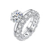Bella 2ct. Round Moissanite Solitaire Weeding Ring