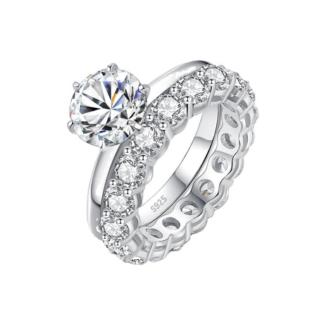 Bella 2ct. Round Moissanite Solitaire Weeding Ring