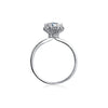 1ct. Round Moissanite Crown Style Engagement Ring